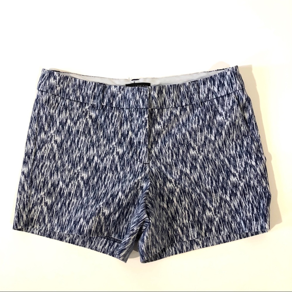 Willi Smith Blue Print Stretch Shorts